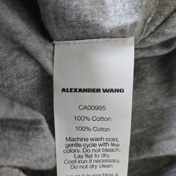 T Alexander Wang Muscle Tank Gray Sleeveless Women's Medium Minimalist Capsule - Picture 4 of 5
